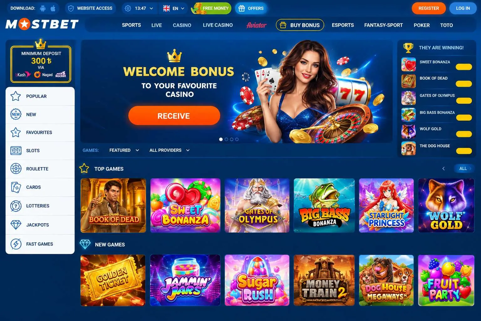 Mostbet official website: casino and sports overview
